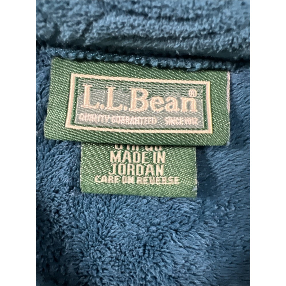 L.L. Bean Women's Full-Zip Fleece Jacket Teal Swirl Pattern Size Small Regular - Picture 6 of 13